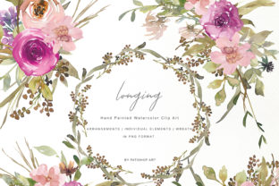 Download Watercolor Dusty Pink and Purple Flowers - Purple Collection