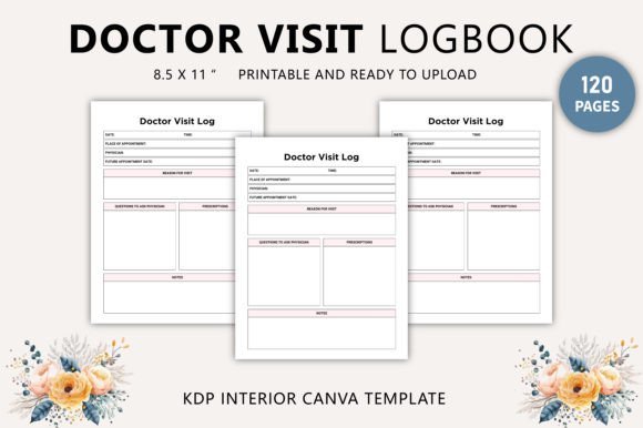 Download Doctor Visit Logbook Canva Template - Visit Collection