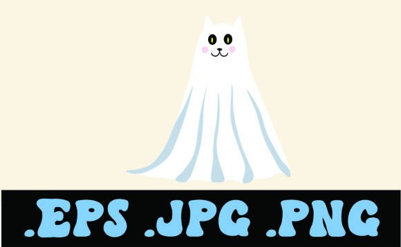 Download Halloween Cat Ghost Vector - Ghost vector Collection