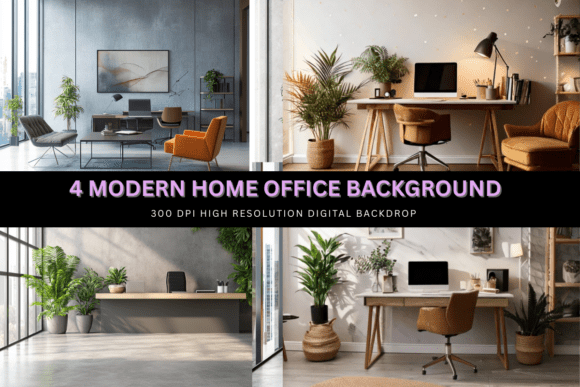 Download Modern Home Office Background Backdrop - Office Collection