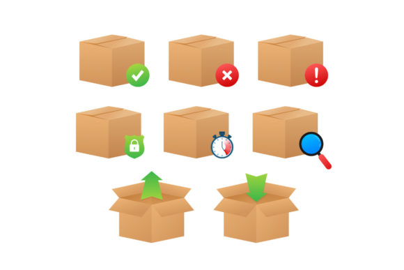 Download Parcel Care Standard Step Icon of Delive - Premium Bundle
