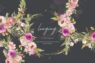 Download Watercolor Dusty Pink and Purple Flowers - Purple Collection